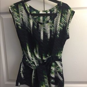 New York and company Side tie wrap blouse.